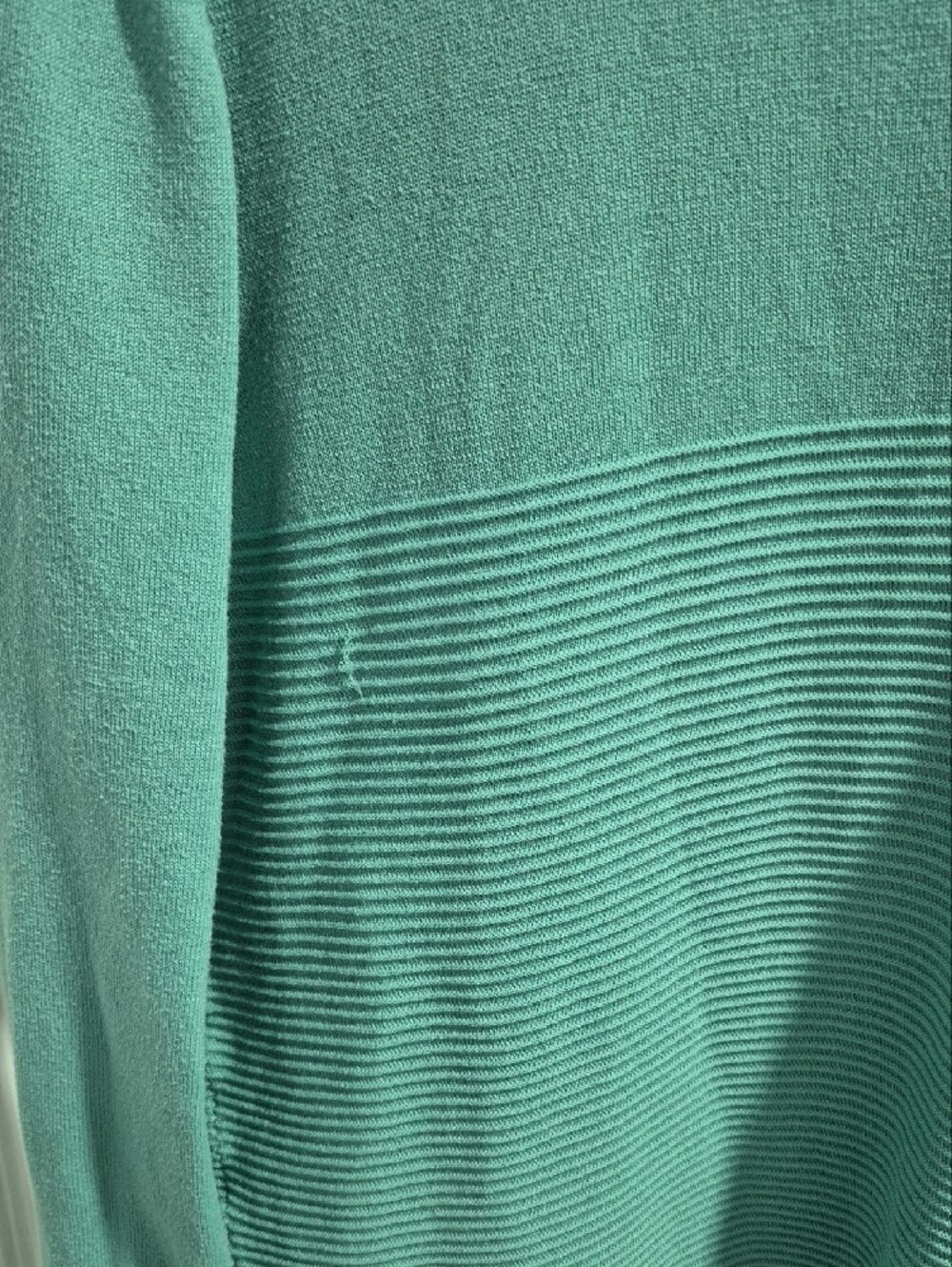 Time and Tru Seafoam Open-Front Ribbed Cardigan - Picture 4 of 6